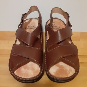 Finn Comfort Leather Orthopedic Womens Walking Sandals